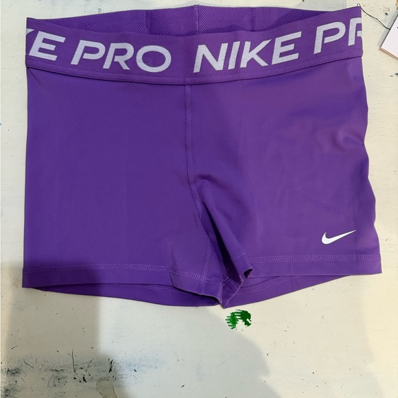 Nike Pro Purple 3” Athletic Shorts - Picture 1 of 3